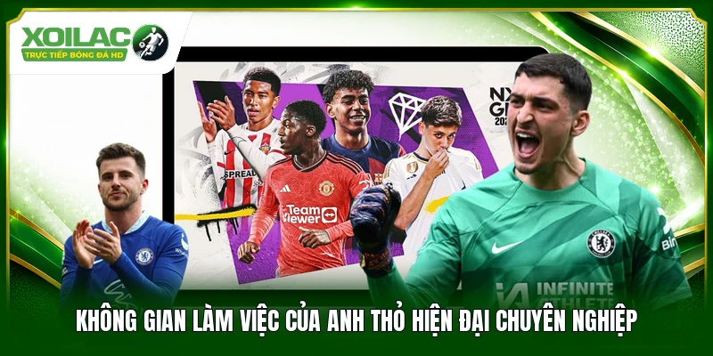 Không gian làm việc của Anh Thỏ hiện đại chuyên nghiệp