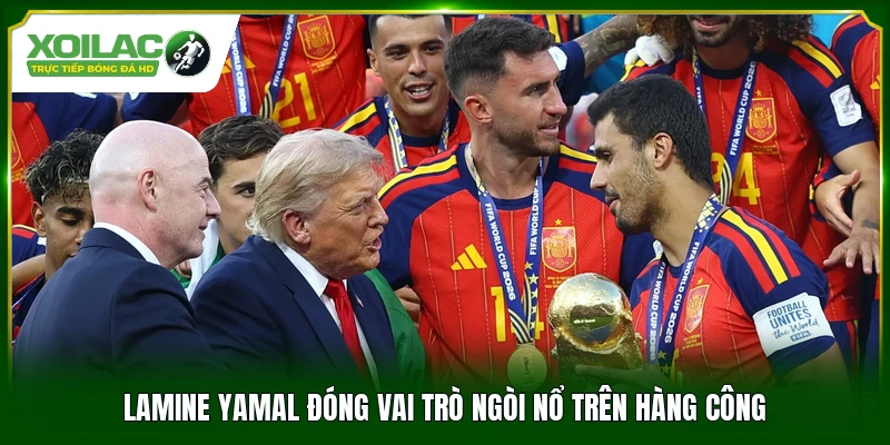 Lamine Yamal đóng vai trò ngòi nổ trên hàng công