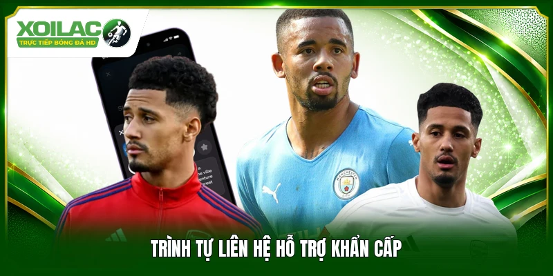 Trình tự liên hệ hỗ trợ khẩn cấp